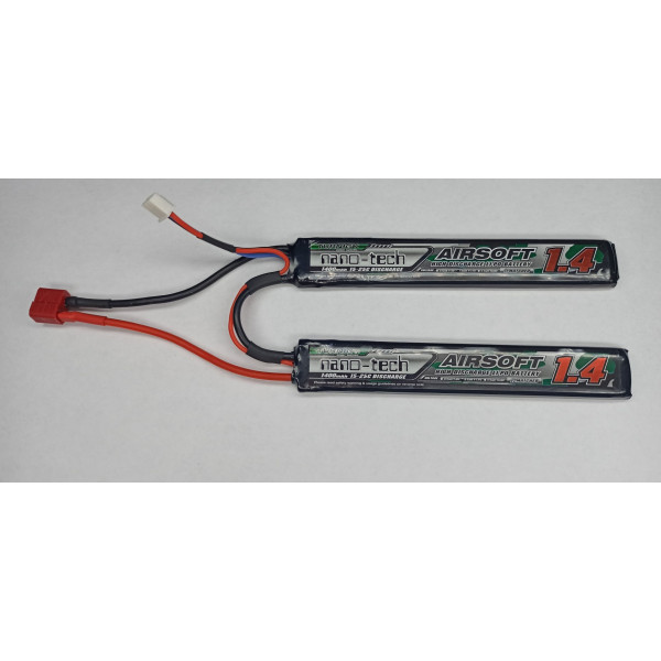 TURNIGY NANO-TECH 7.4V 1400MAH 15-25C UNIVERSAL 1+1
